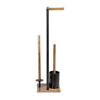 WENKO 25784100 - WC-setti RIVALTA 18x70 cm ruskea/musta