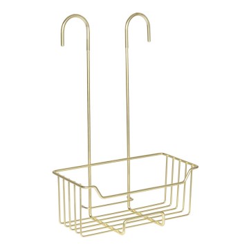 WENKO 25937100 - Suihkukori MILO 25x36 cm ruostumaton teräs/kultainen/kirkas