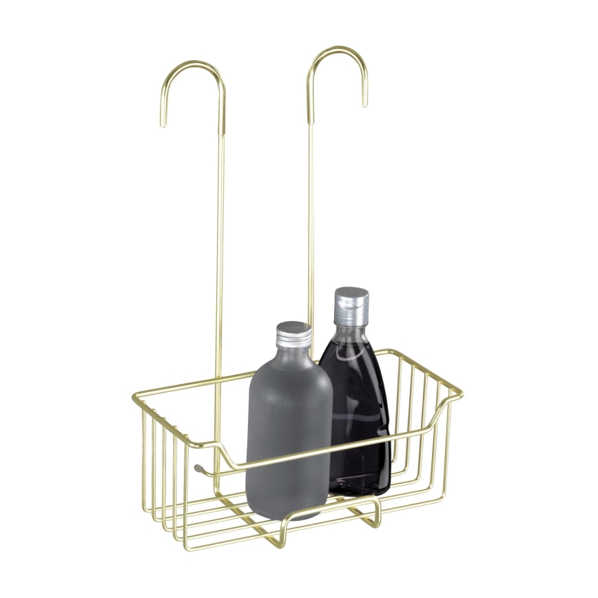 WENKO 25937100 - Suihkukori MILO 25x36 cm ruostumaton teräs/kultainen/kirkas