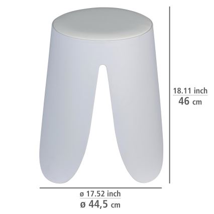 WENKO 26086100 - Jakkara COMISO 44,5x46 cm valkoinen
