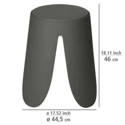 WENKO 26089100 - Jakkara COMISO 44,5x46 cm antrasiitti