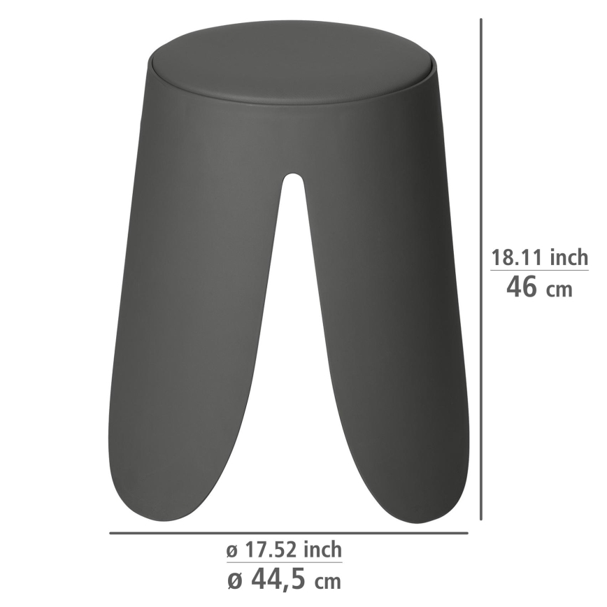 WENKO 26089100 - Jakkara COMISO 44,5x46 cm antrasiitti