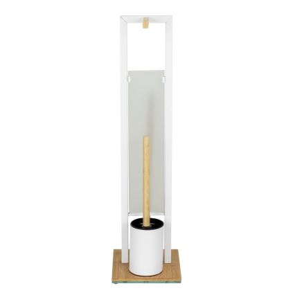 WENKO 26214100 - WC-setti RIVALTA 18x70 cm ruskea/valkoinen