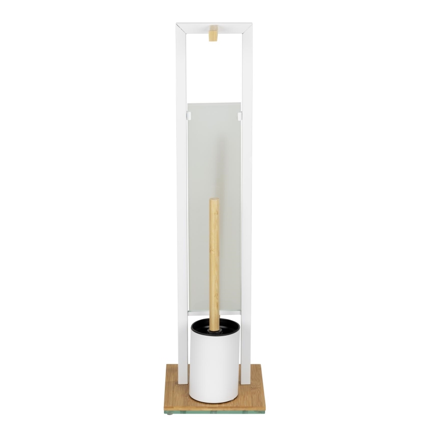 WENKO 26214100 - WC-setti RIVALTA 18x70 cm ruskea/valkoinen