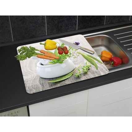 WENKO 2712940500 - Peitelevy - elintarvikkeille 56x50 cm monivärinen/läpinäkyvä