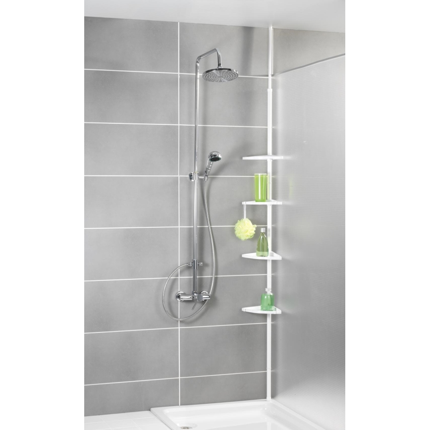 WENKO 3201010100 - COMPACT kulmaelementti 26x195 cm valkoinen