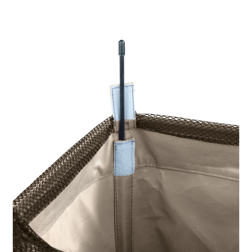 WENKO 3450113100 - Pyykkikori CORNO 18,5x60 cm beige/musta