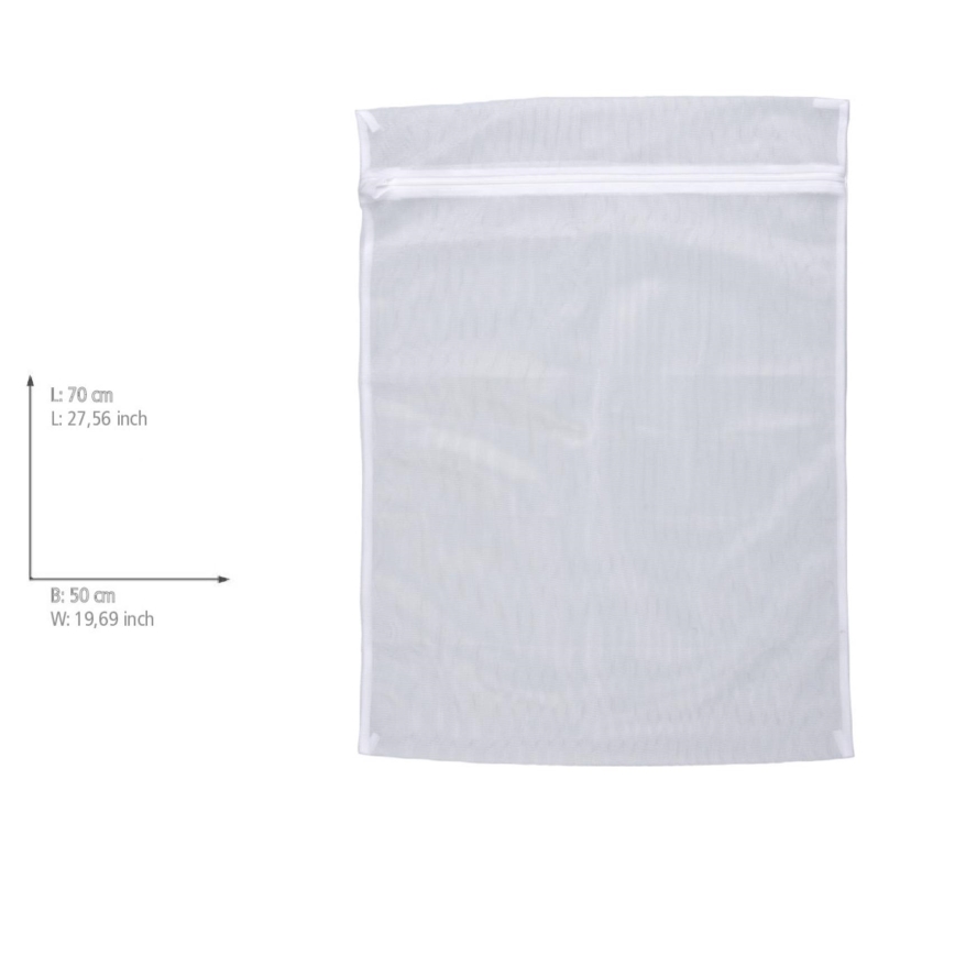 WENKO 3751700100 - JUMBO-pesupussi 50x70 cm valkoinen