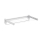 WENKO 3770013100 - Pyykinkuivausteline BUTTERFLY 70x13,5 cm hopea/valkoinen