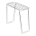 WENKO 3774020100 - Pyykinkuivausteline PROFI SINGLE 87x79 cm ruostumaton teräs/hopea/valkoinen