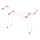 WENKO 3774021100 - Pyykin kuivausteline SUMMER DRY 153x76 cm valkoinen/vaaleanpunainen