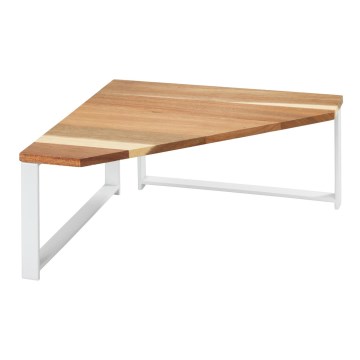 WENKO 53026100 - LOUISA-hylly 30 x 30 cm, valkoinen/ruskea