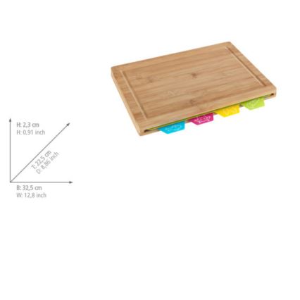 WENKO 53064100 - Leikkuulauta 32,5x22,5 cm ruskea/monivärinen