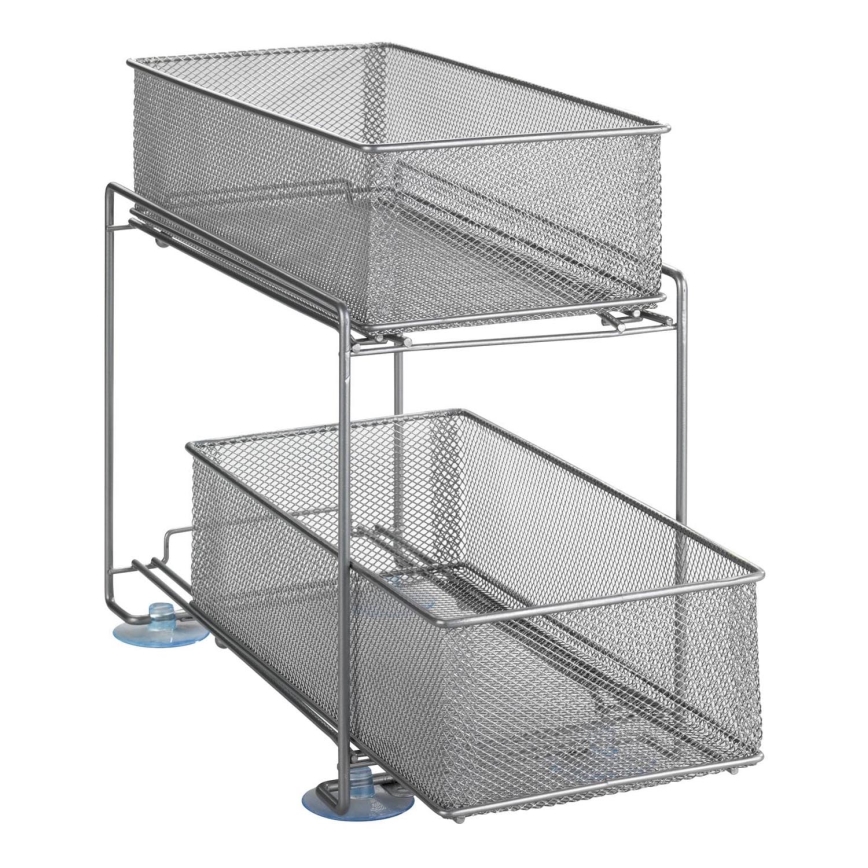 WENKO 53140800 - GIOMA-hylly 35x33,5 cm, hopeanvärinen