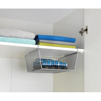 WENKO 53142100 - Kori 27,5 x 28 cm, hopeanvärinen