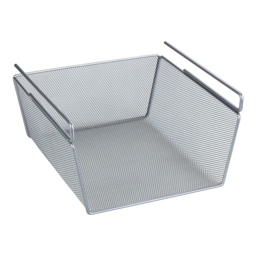 WENKO 53142100 - Kori 27,5x28 cm hopeanvärinen