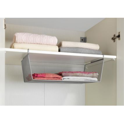 WENKO 53143100 - Kori 49x28 cm hopeanvärinen