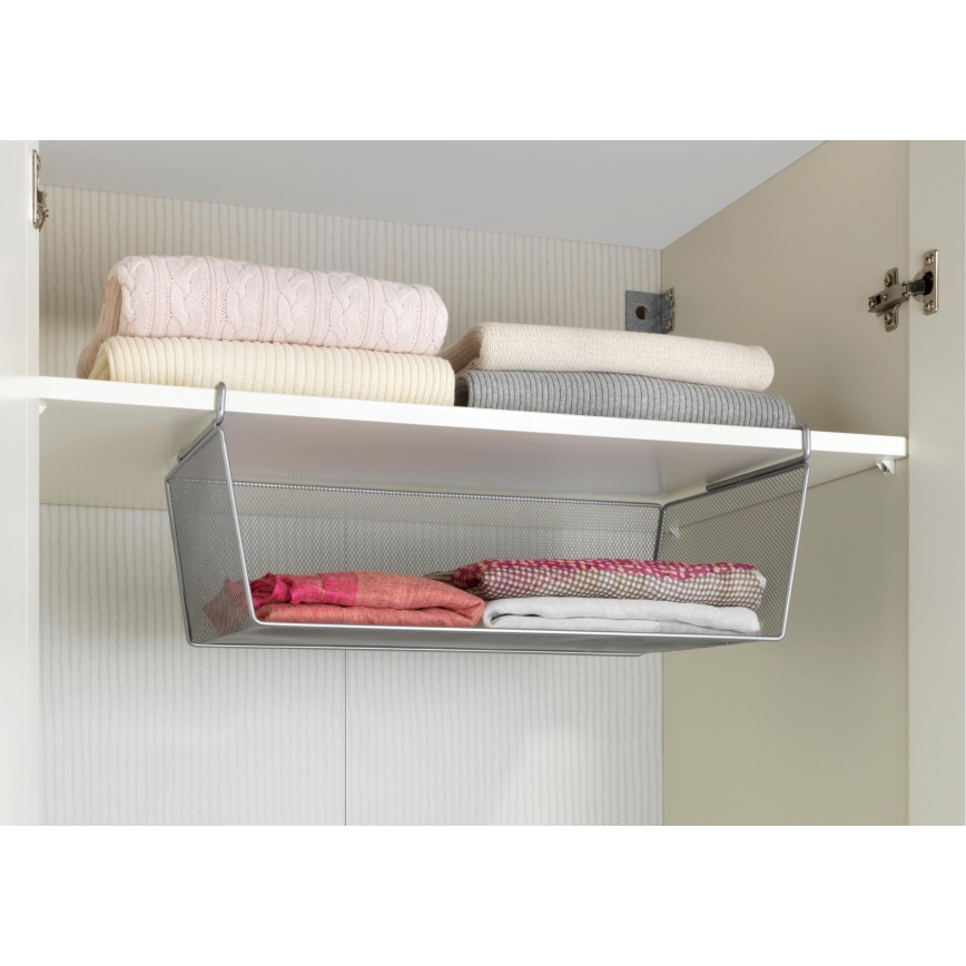 WENKO 53143100 - Kori 49x28 cm hopeanvärinen