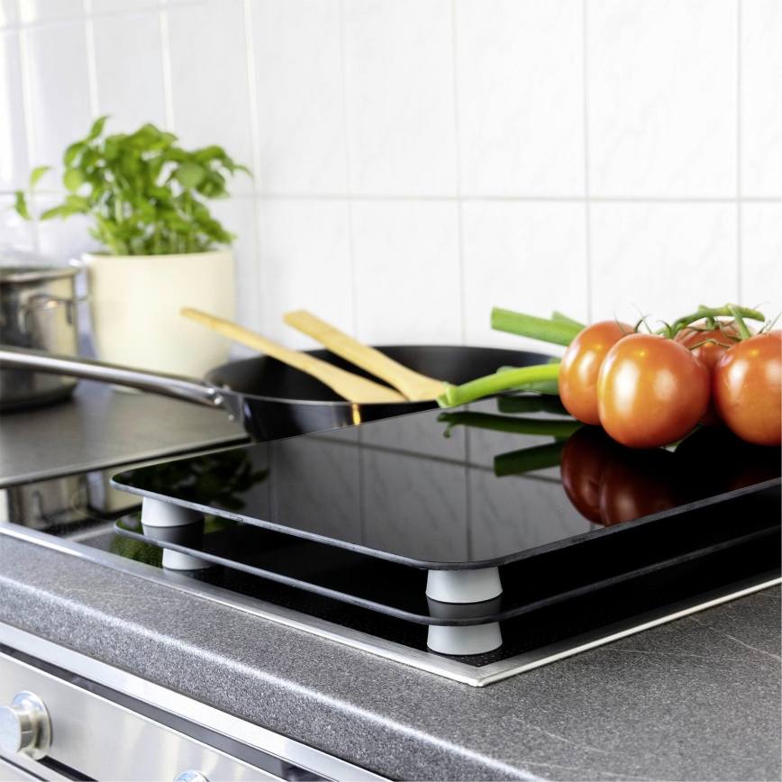 WENKO 53898100 - Suojalevy 52x30 cm musta/harmaa/läpinäkyvä