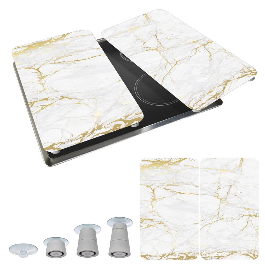 WENKO 53901100 - Liesikansi 30x52 cm valkoinen/harmaa/läpinäkyvä