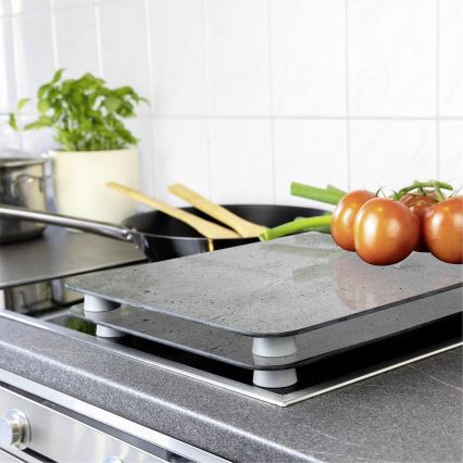 WENKO 53906100 - Liesitason suojakansi 30x52 cm harmaa/läpinäkyvä