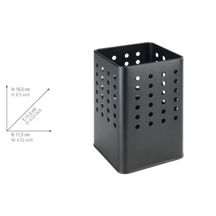 WENKO 54017100 - SILIO-aterinpidike 11,5x16,5 cm musta