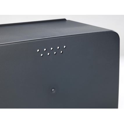 WENKO 54098100 - Leipälaatikko KUBO 35x26,5 cm musta/ruskea
