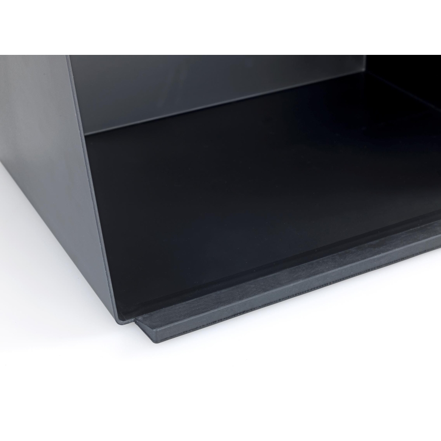 WENKO 54098100 - Leipälaatikko KUBO 35x26,5 cm musta/ruskea