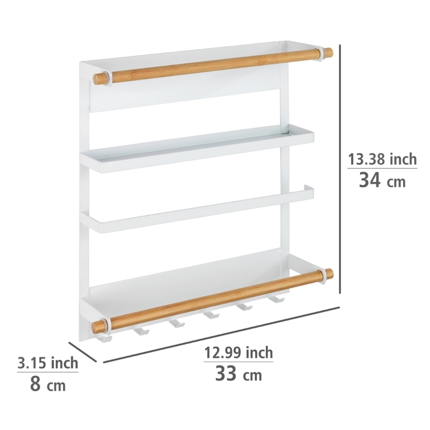 WENKO 54113100 - MAGNA-organisaattori 33x34 cm valkoinen/ruskea/musta