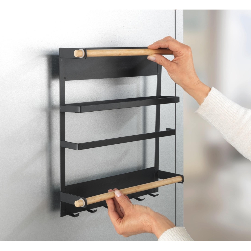 WENKO 54114100 - Organisaattori MAGNA 33x34 cm musta/ruskea