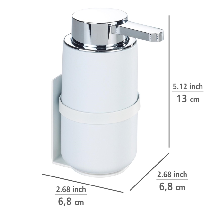 WENKO 54655100 - Saippuapumppu WOYA 250 ml valkoinen/kiiltävä kromi