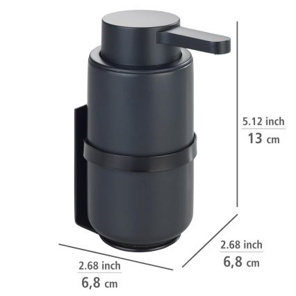 WENKO 54657100 - WOYA-saippuapumppu 250 ml musta