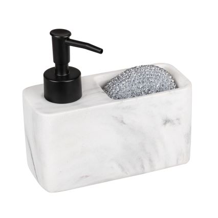 WENKO 54668100 - Saippua-annostelija RESA 14,5x14,3 cm valkoinen/musta
