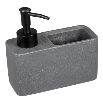 WENKO 54669100 - Saippua-annostelija RESA 14,5x14,3 cm harmaa/musta