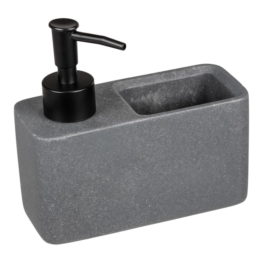 WENKO 54669100 - Saippua-annostelija RESA 14,5x14,3 cm harmaa/musta