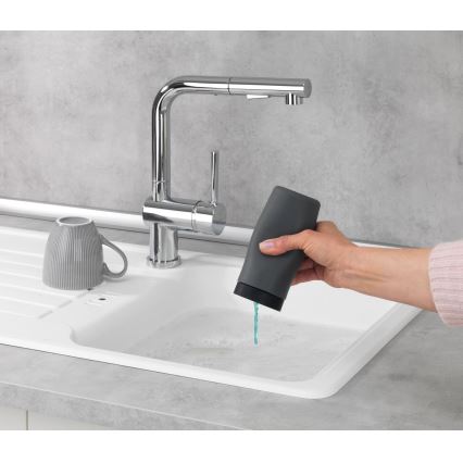 WENKO 54680100 - Annostelija EASY SQUEEZ-E 6x14 cm harmaa/musta