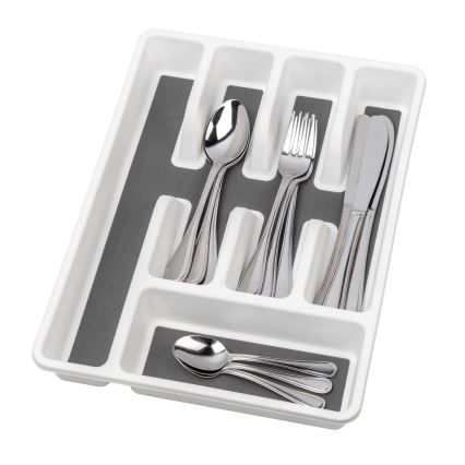 WENKO 54788100 - Aterinlokerikko 26,5x36,5 cm valkoinen/harmaa