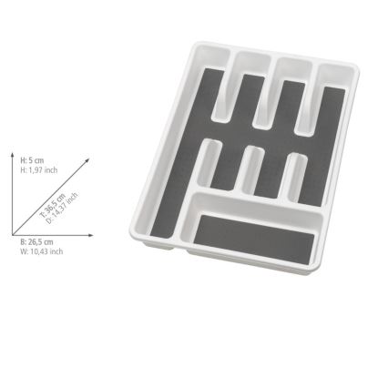 WENKO 54788100 - Aterinlokerikko 26,5x36,5 cm valkoinen/harmaa