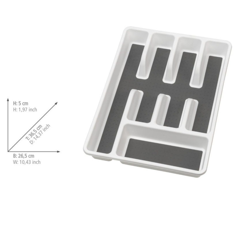 WENKO 54788100 - Aterinlokerikko 26,5x36,5 cm valkoinen/harmaa