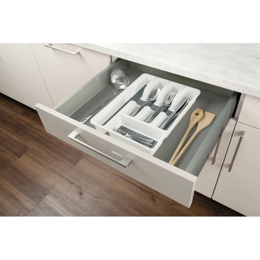 WENKO 54788100 - Aterinlokerikko 26,5x36,5 cm valkoinen/harmaa