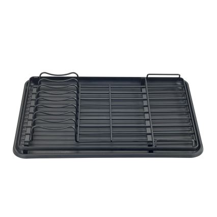 WENKO 54798100 - Astioiden kuivausteline AMY 42,5 x 31,5 cm, musta