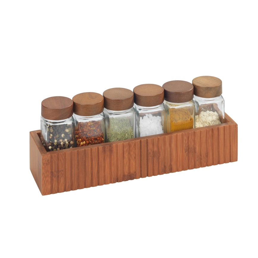 WENKO 54942100 - Maustepurkit MERA 30x8 cm ruskea