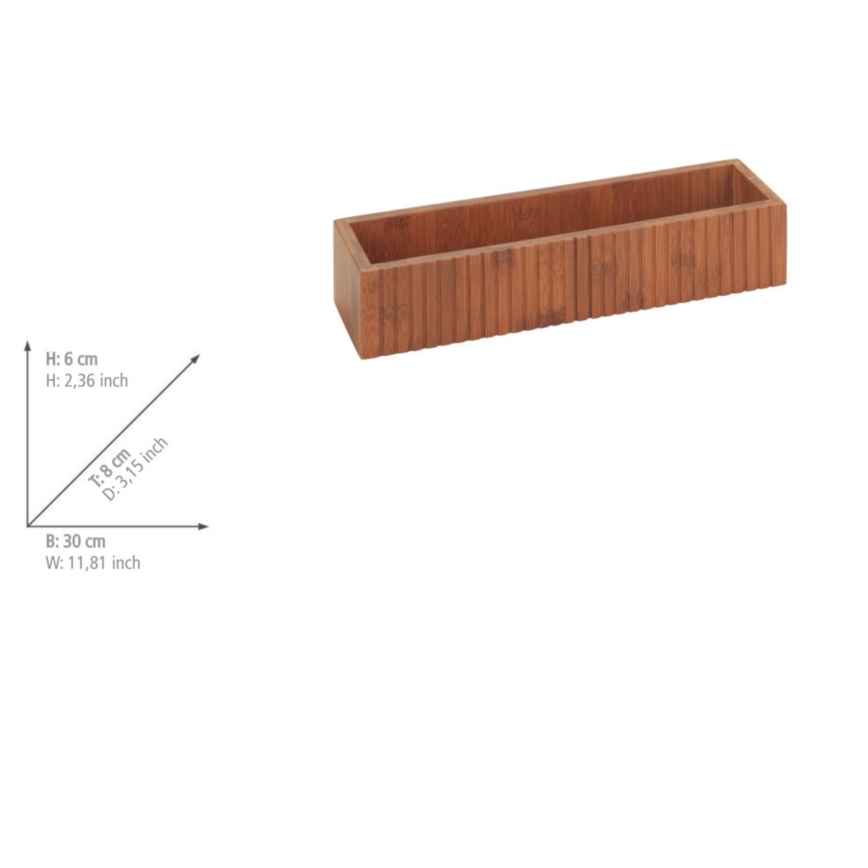 WENKO 54942100 - Maustepurkit MERA 30x8 cm ruskea