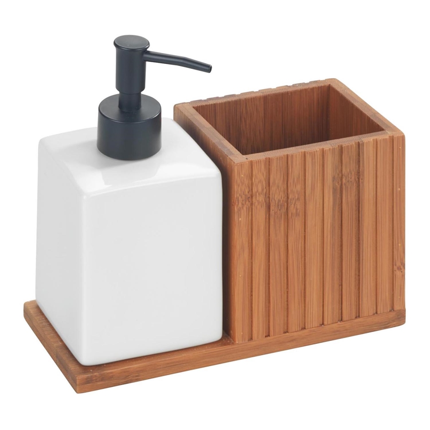 WENKO 54944100 - Saippuapumppu MERA 18,5x17 cm ruskea