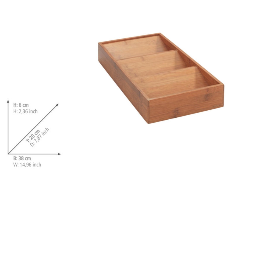 WENKO 54950100 - ANNI maustehylly 38x20 cm ruskea