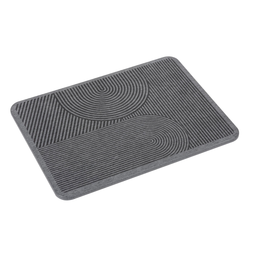 WENKO 54955100 - DAMON-kuivatusmatto 40x30 cm diatomiiitti/harmaa