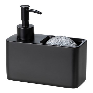 WENKO 55076100 - Saippua-annostelija BLACK OUTDOOR KITCHEN 14,5x14,3 cm musta