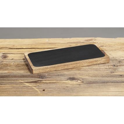 WENKO 55103100 - Leikkuulauta BLACK OUTDOOR KITCHEN 30x15 cm ruskea/harmaa