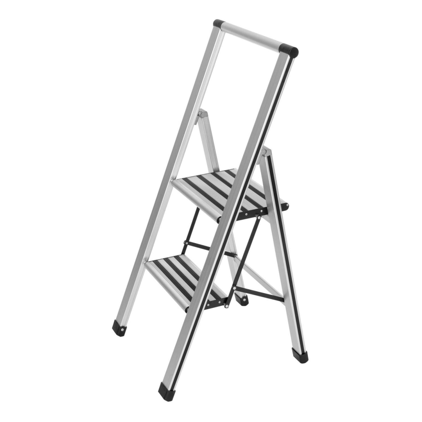 WENKO 601011100 - ALU-DESIGN-tikkaat 44x101 cm hopea/musta