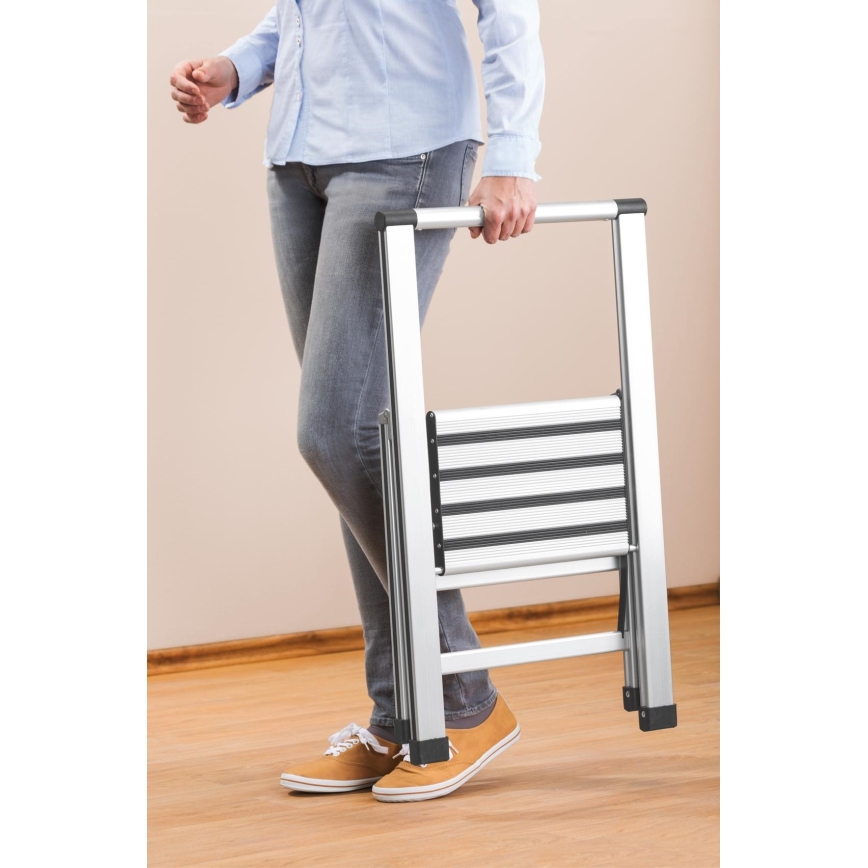 WENKO 601011100 - ALU-DESIGN-tikkaat 44x101 cm hopea/musta